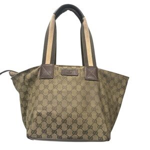 Gucci Beige and Brown Monogram Tote